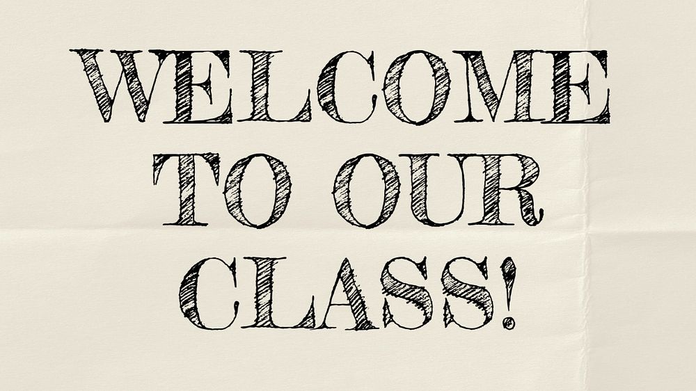 Classroom welcome blog banner template, editable text