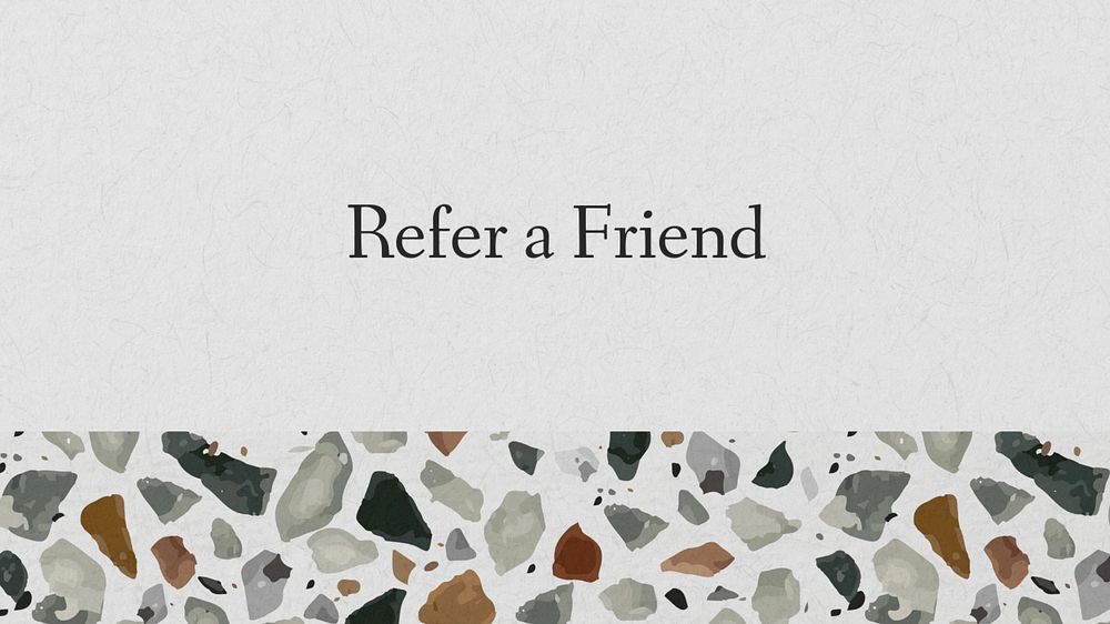 Refer a friend blog banner template, editable text