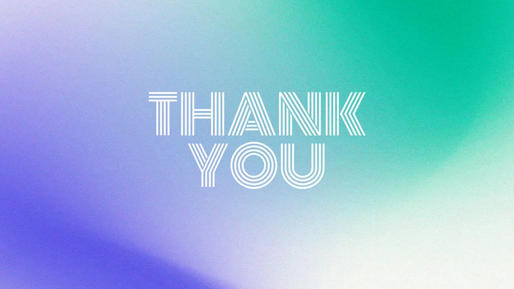 Thank you blog banner template, editable text