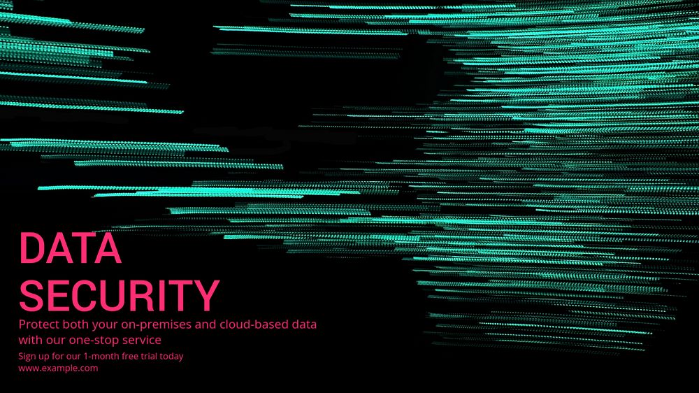 Data security blog banner template, editable text