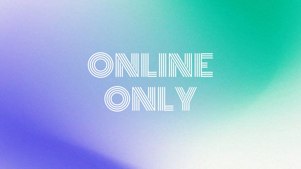 Online only blog banner template, editable text