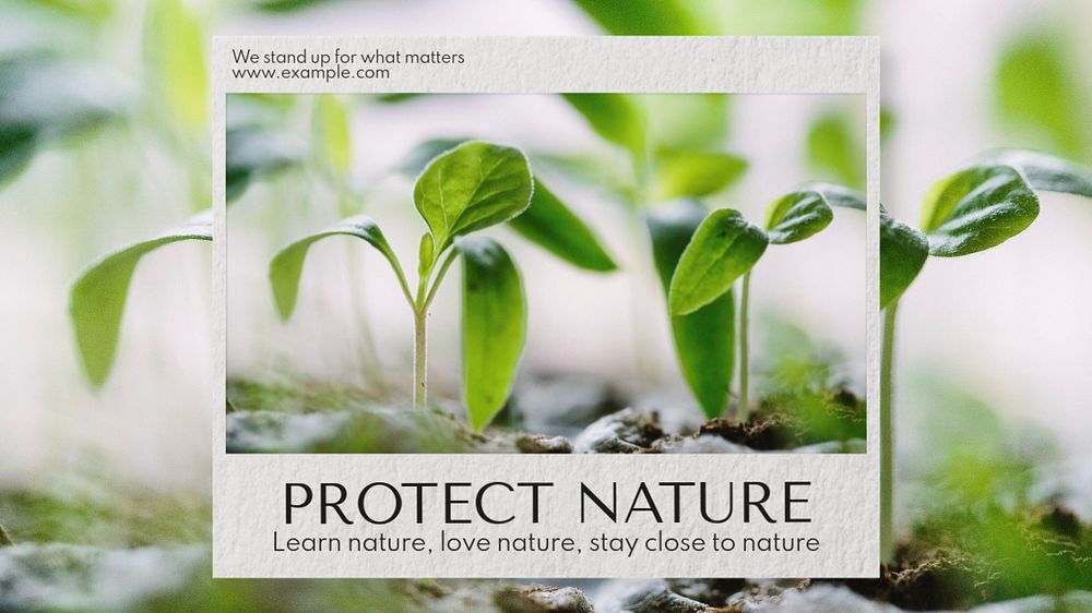 Protect nature