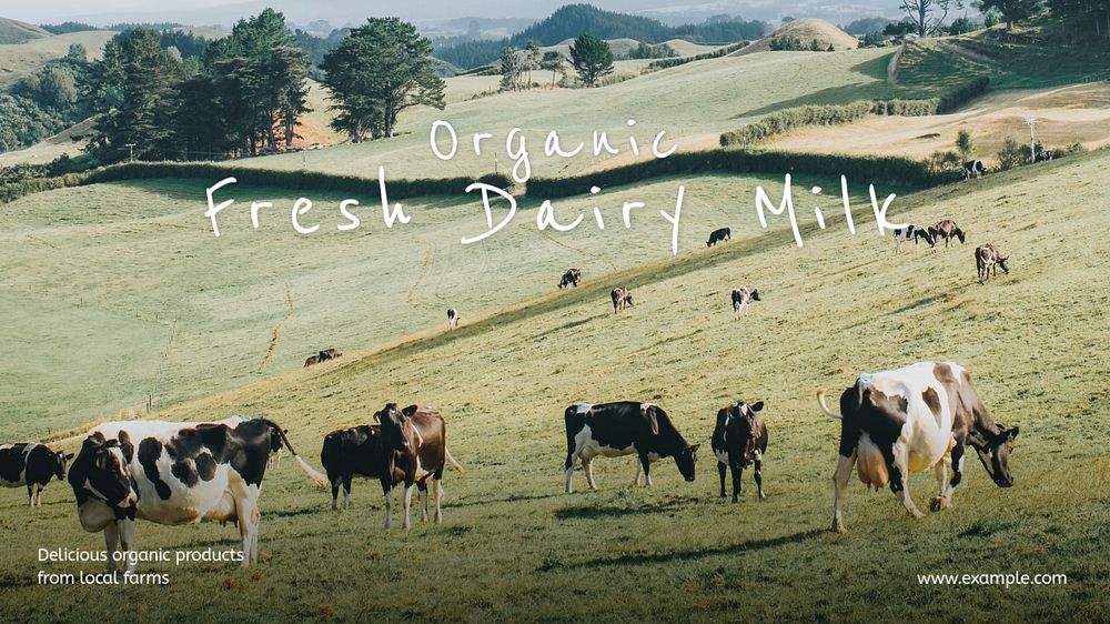 Dairy milk blog banner template, editable text