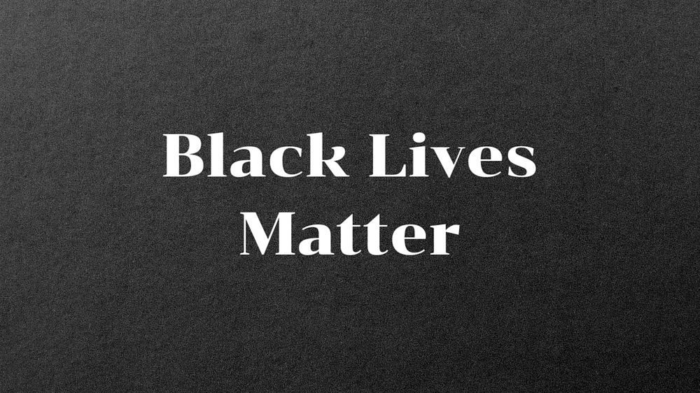 Black lives matter blog banner template, editable text