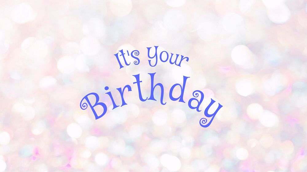 Happy birthday blog banner template, editable text