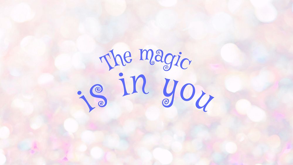 Magic quote blog banner template, editable text