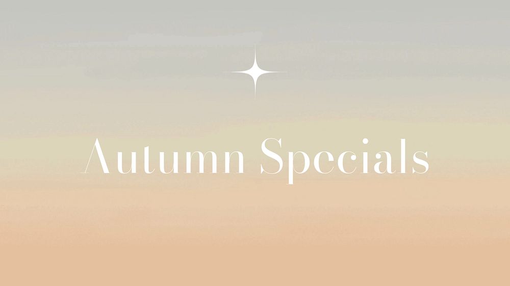 Autumn specials blog banner template, editable text