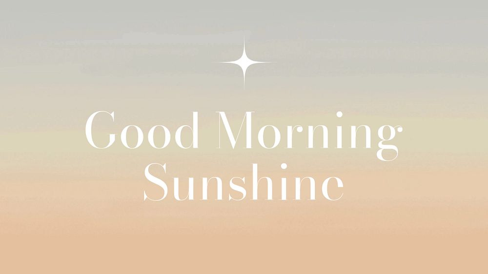 Good morning sunshine blog banner template, editable text