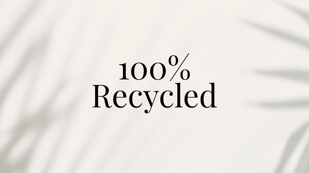 Recycle blog banner template, editable text