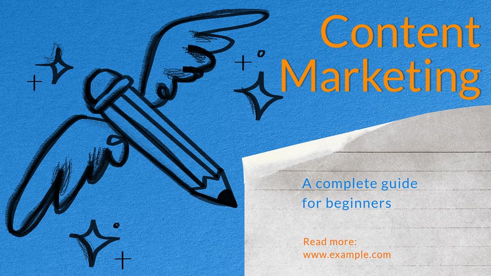 Content marketing  blog banner template