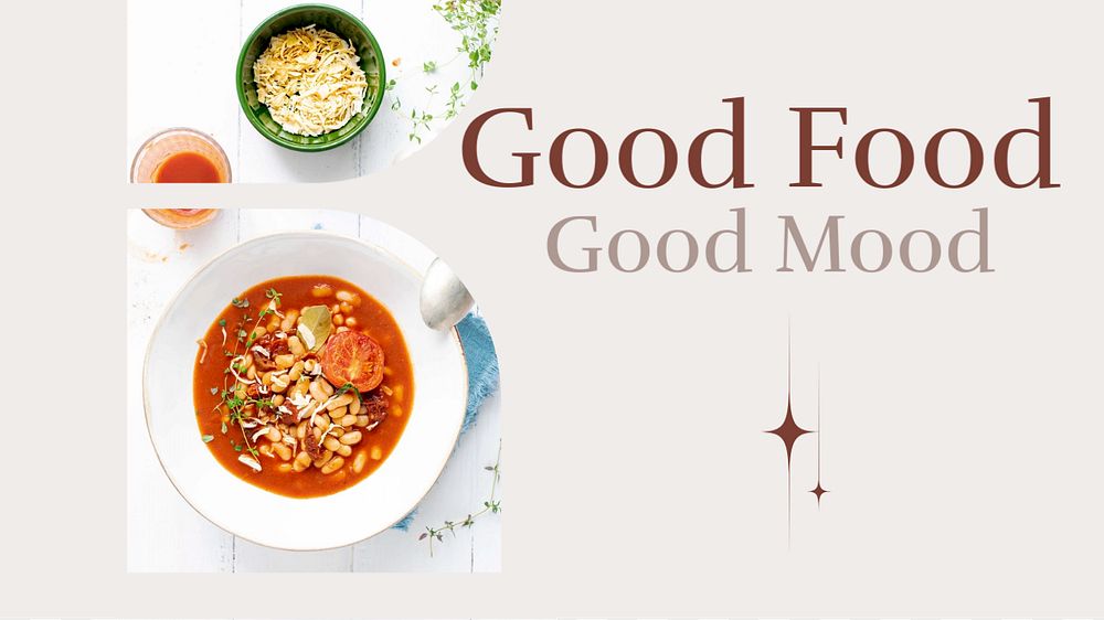 Healthy food  blog banner template, editable text