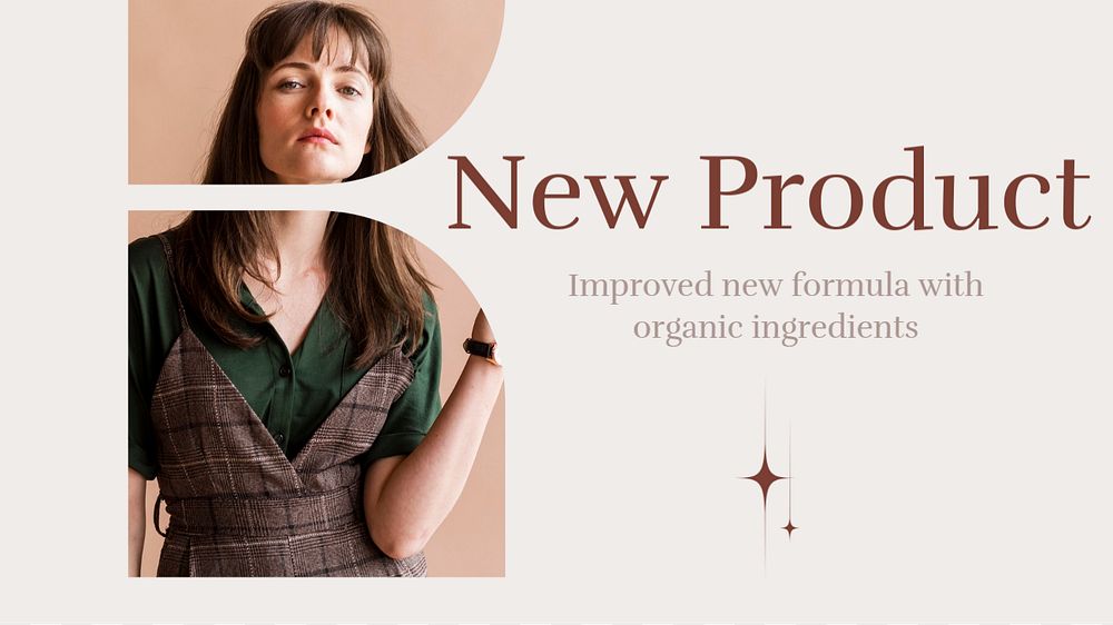 New product blog banner template, editable text