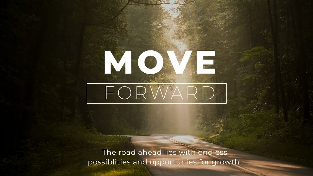 Move forward blog banner template, editable text