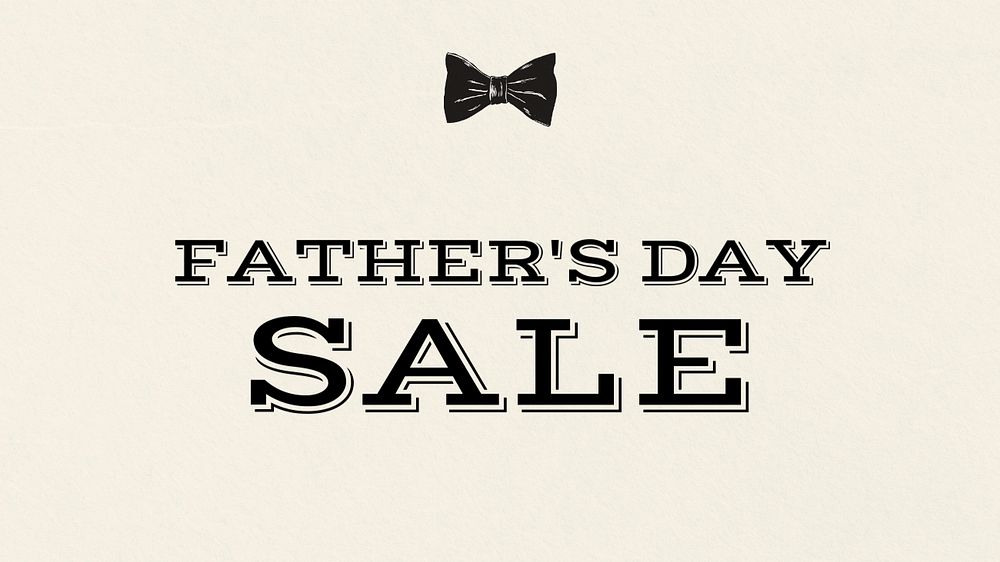 Fathers day sale blog banner template, editable text