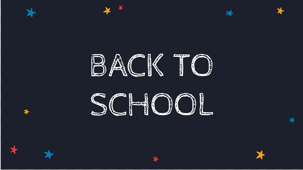 Back to school blog banner template, editable text