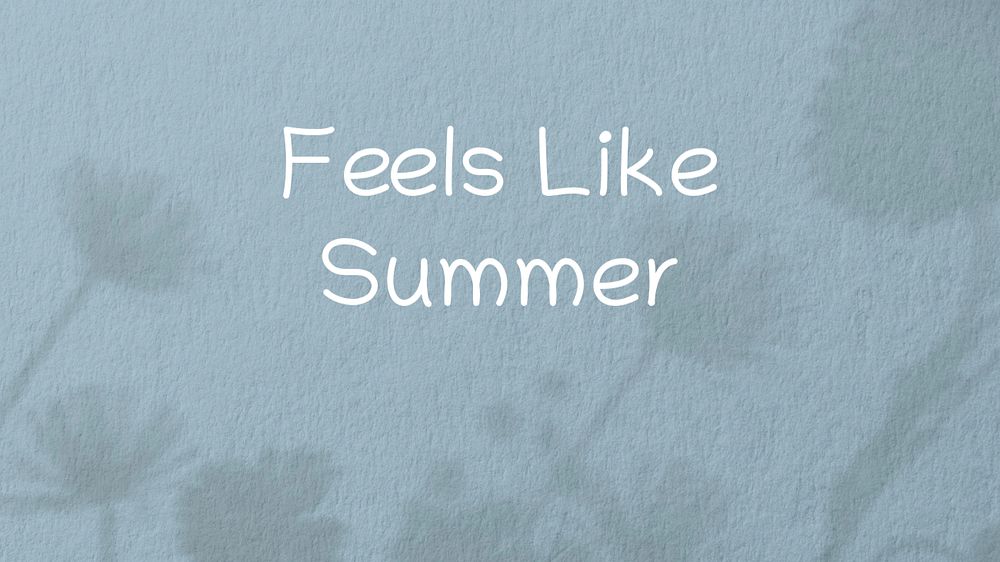 Feels like summer blog banner template, editable text