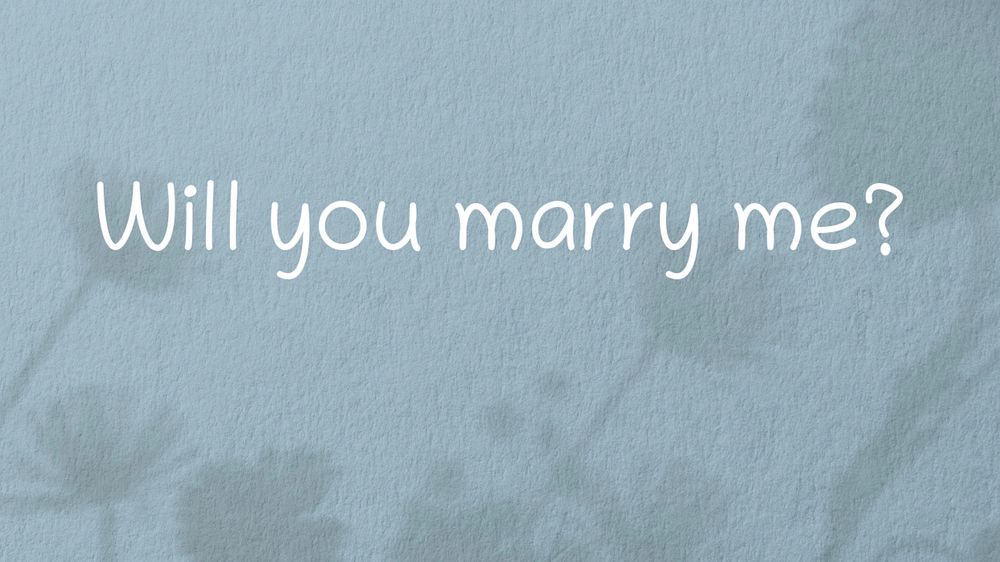 Marry me blog banner template, editable text