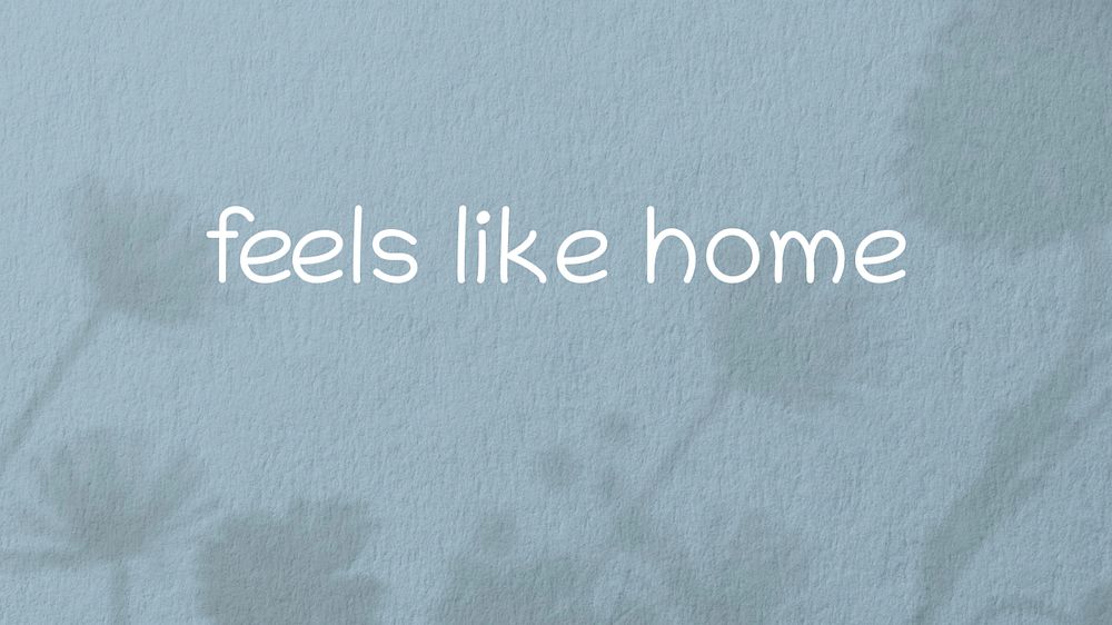 Feels like home blog banner template, editable text