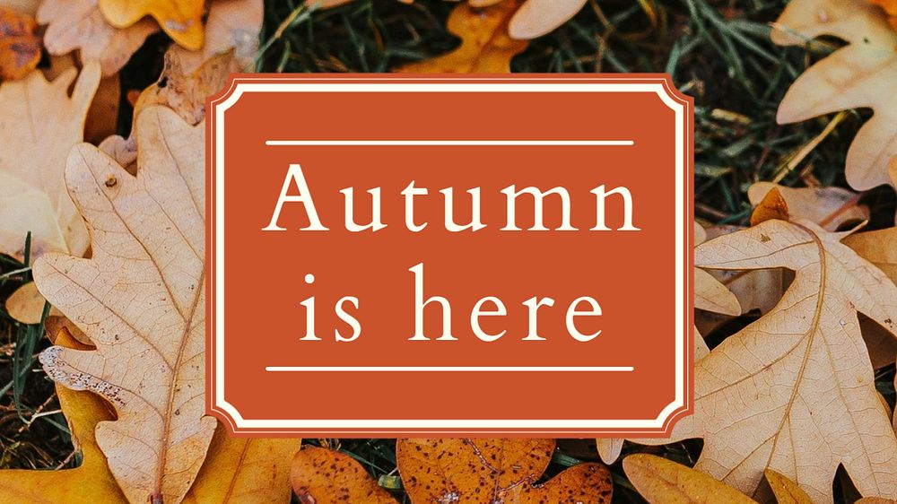 Welcome Autumn Facebook cover template, editable design