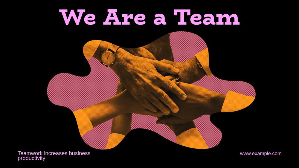 Business teamwork Facebook cover template, editable design