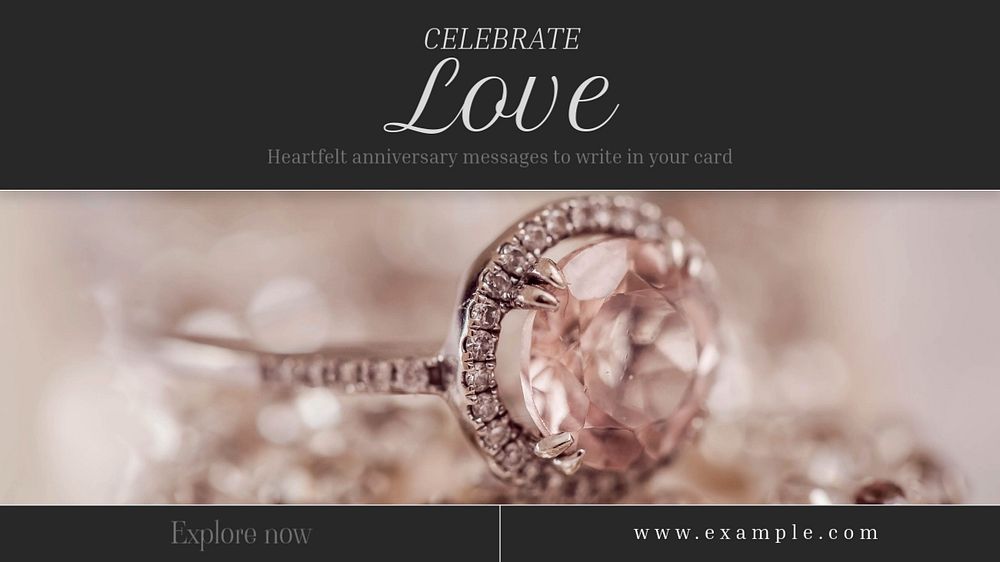 Celebrate love Facebook cover template, editable design