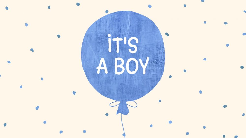 It's a boy blog banner template, editable text