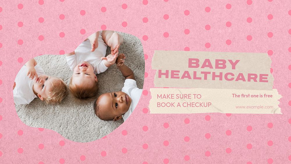 Healthcare Facebook cover template, editable design