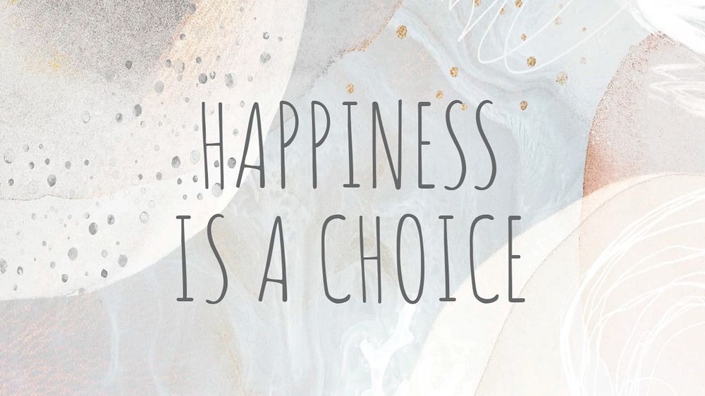 Happiness blog banner template, editable text