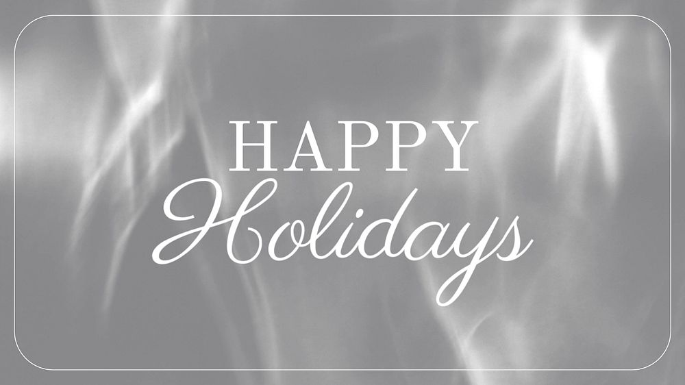 Happy holidays blog banner template, editable text