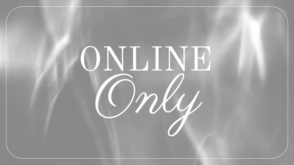 Online only blog banner template, editable text