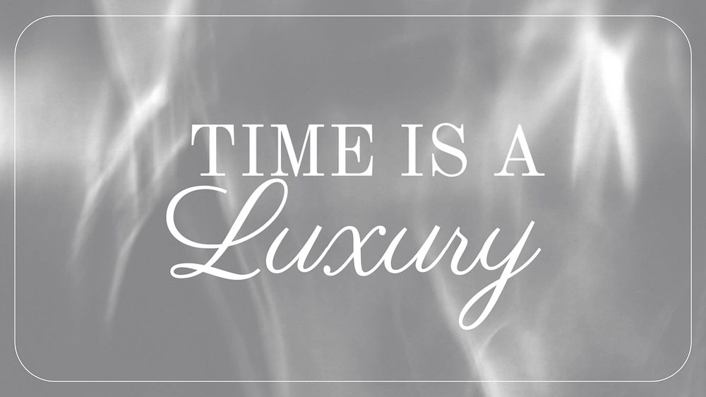 Time is luxury blog banner template, editable text