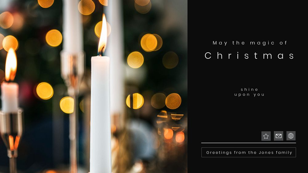 Christmas  blog banner template, editable text