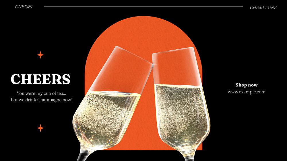 Bottle of Bubbles blog banner template, editable text