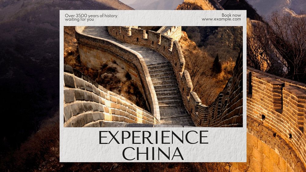 China holiday blog banner template, editable text