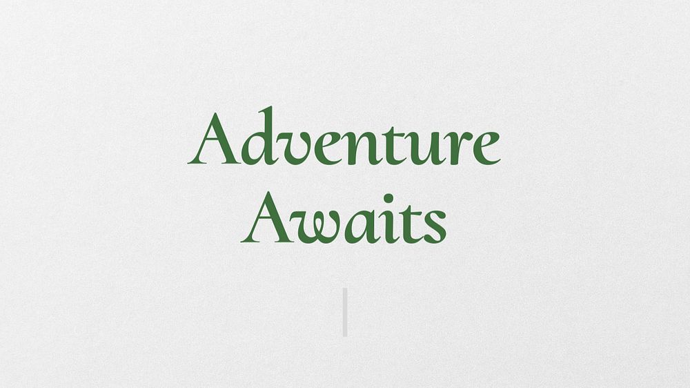 Adventure awaits blog banner template, editable text