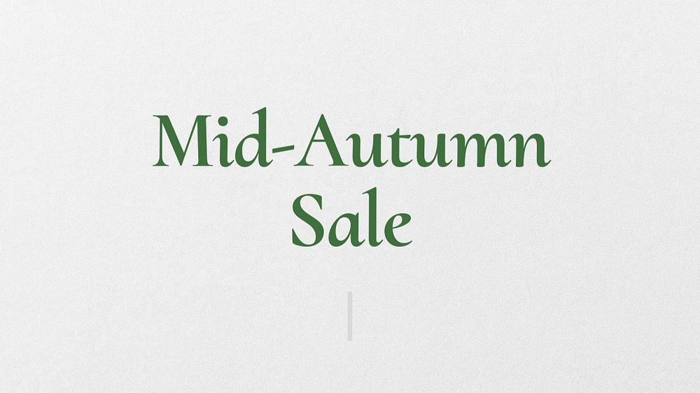 Mid-autumn sale blog banner template, editable text