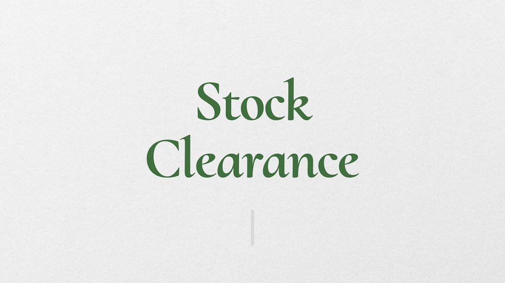 Stock clearance blog banner template, editable text