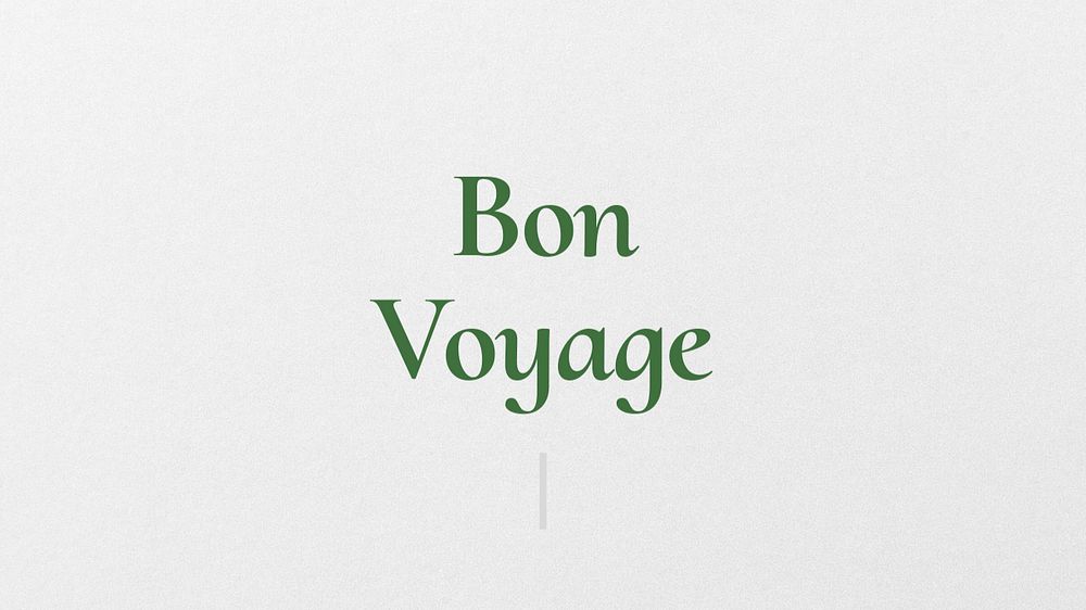 Bon voyage blog banner template, editable text