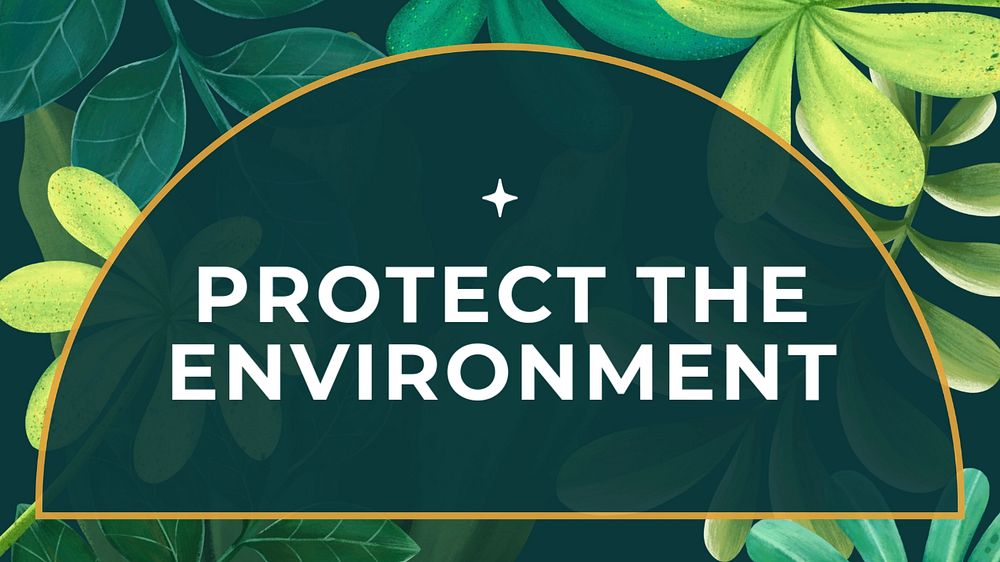 Protect our environment blog banner template, editable text