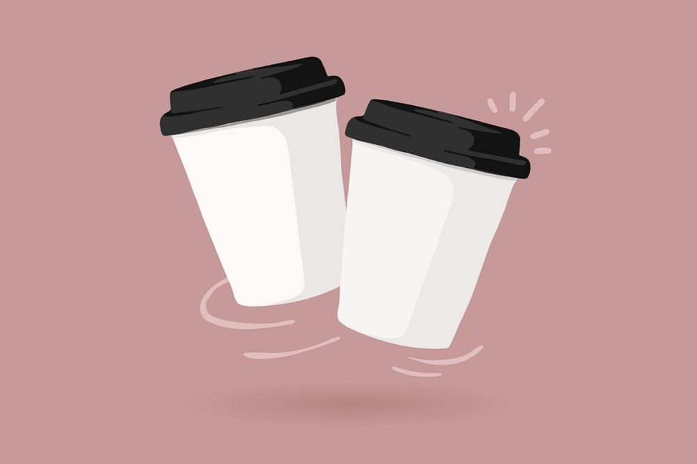 Takeaway cup, editable beverage packaging design