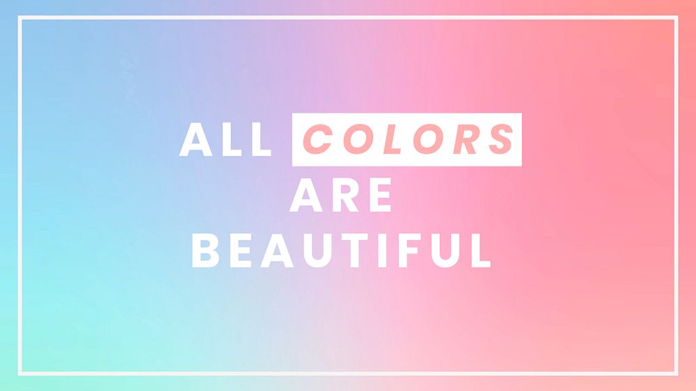 All colors beautiful blog banner template, editable text