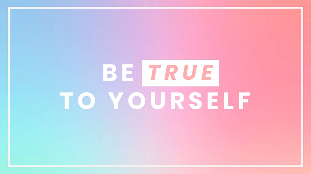 Self acceptance blog banner template, editable text