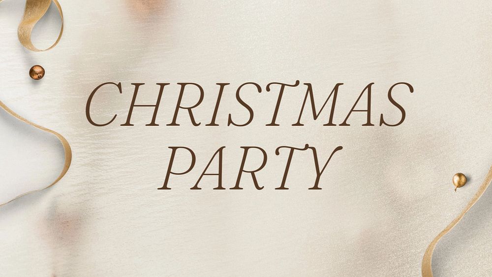Christmas party banner template, editable design