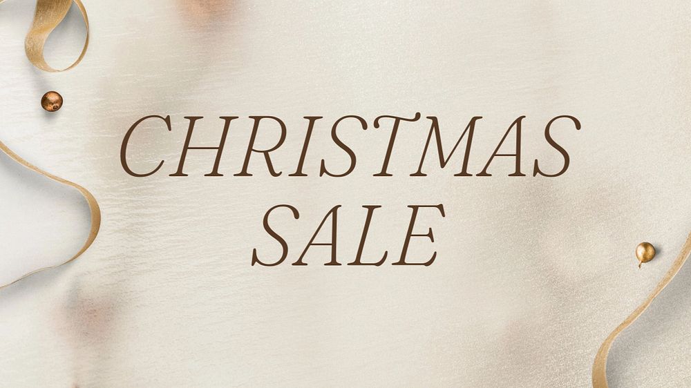 Christmas sale banner template, editable design