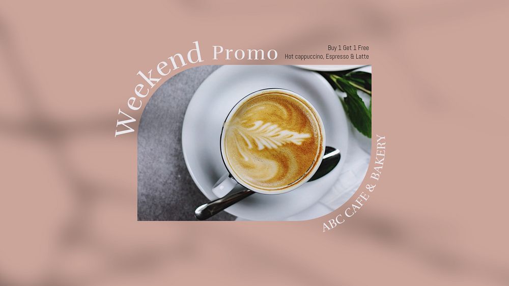 Weekend promotion blog banner template, editable text