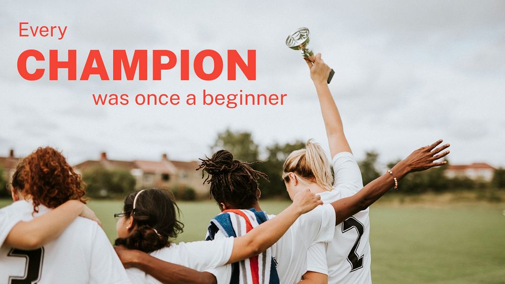 Motivational quote blog banner template, editable text