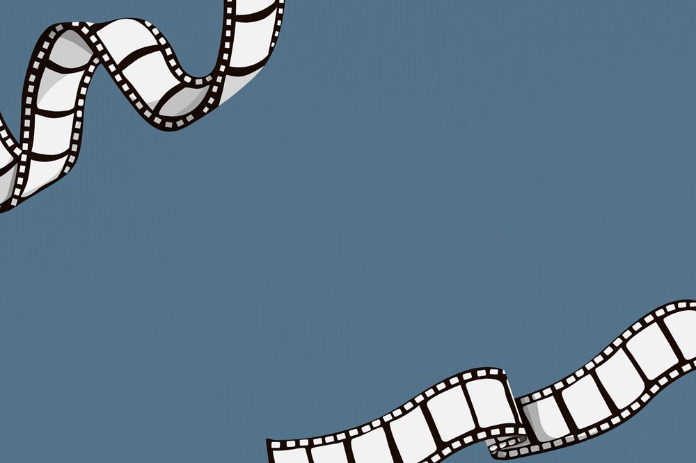 Film reel border background, editable entertainment design