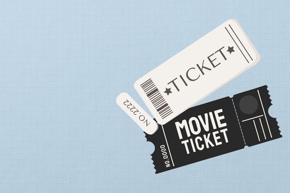 Editable movie tickets, entertainment design