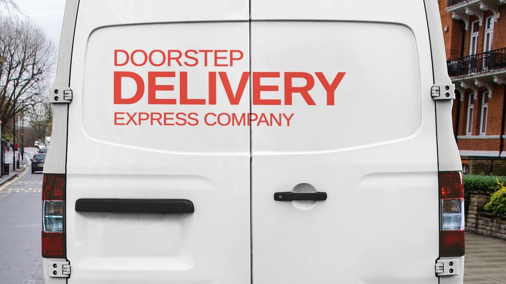 Van door editable mockup | Premium Mockup Generator - rawpixel