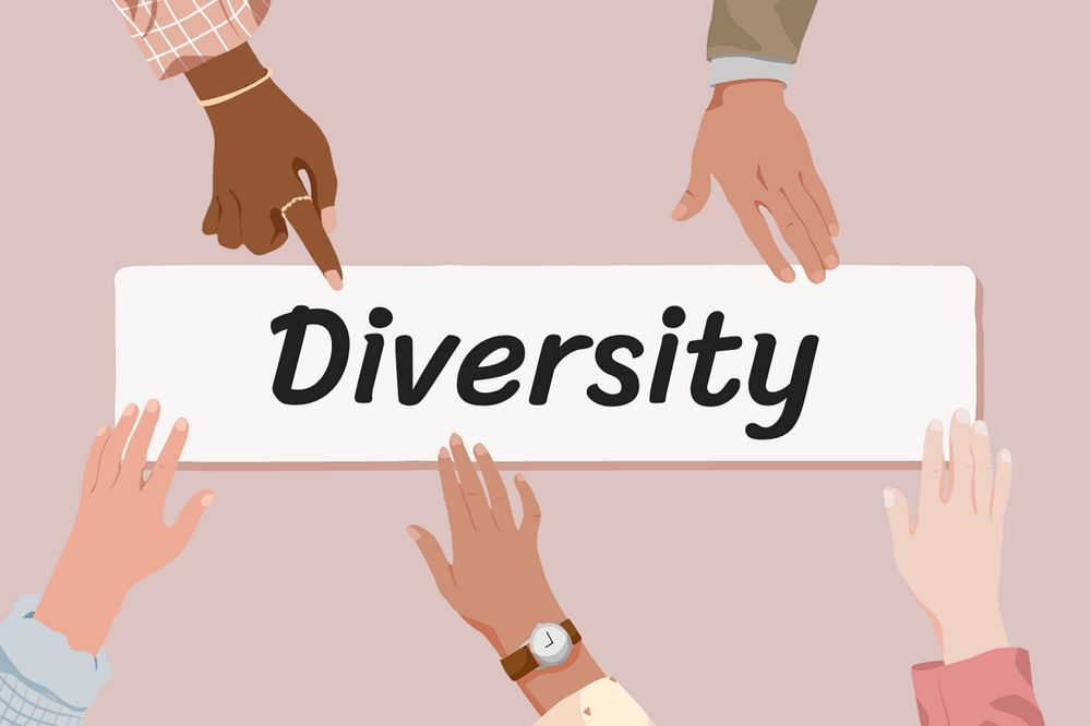 Diversity, diverse hands editable remix